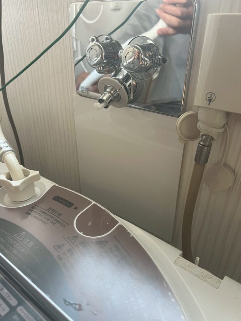 洗濯止水栓交換工事