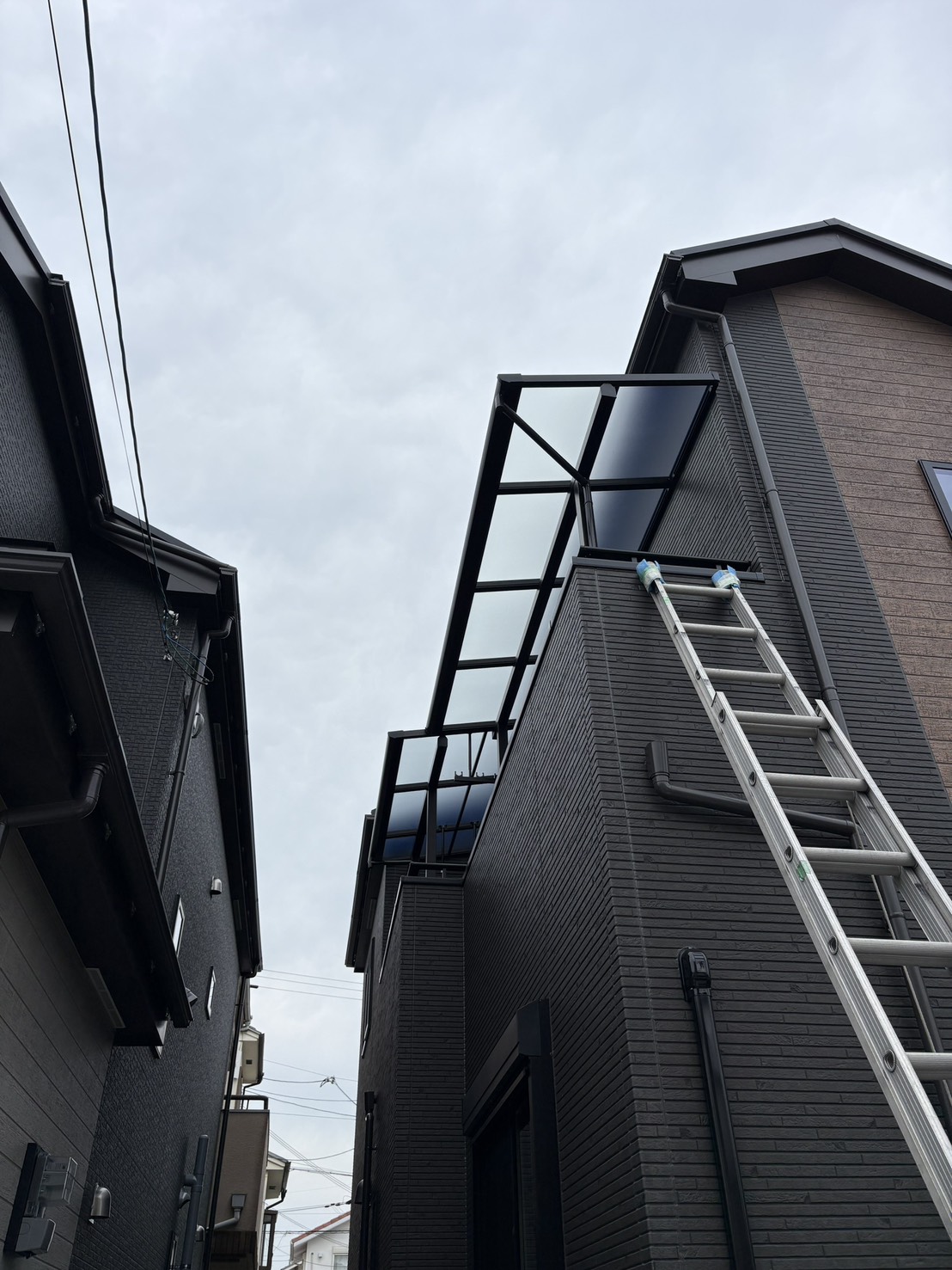 バルコニーのテラス屋根設置